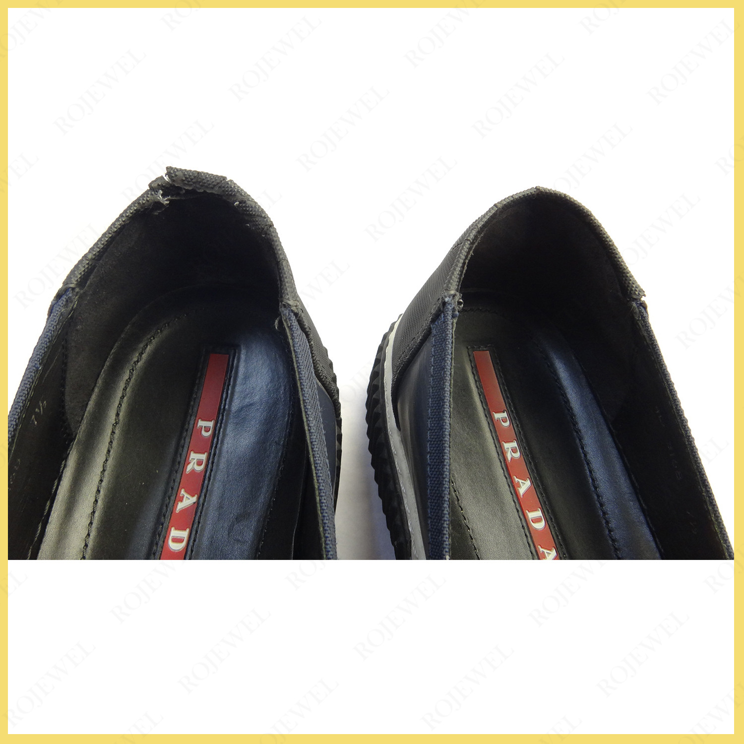 普拉達（Prada）鞋后跟口開裂覆蓋修復