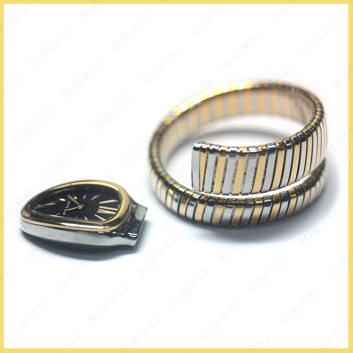寶格麗（Bvlgari）蛇頭表補螺絲修復前后對比